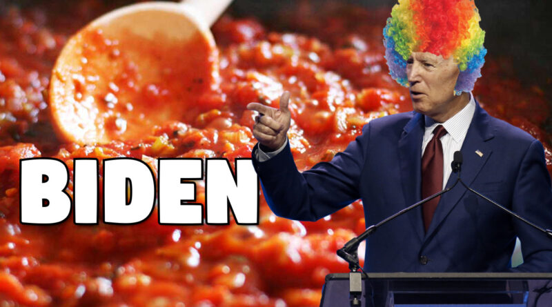 Joe Biden and the spaghetti sauce