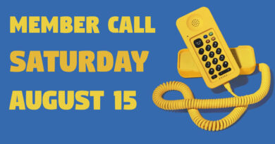 Member Call — August 15 (Saturday)